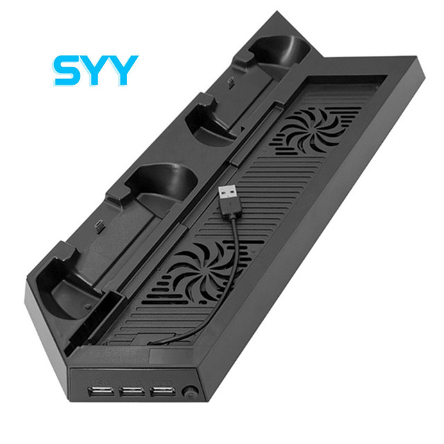 SYY High Quality Multi-function Universal Cooling Fan Charging Stand  for  PS4 Controller