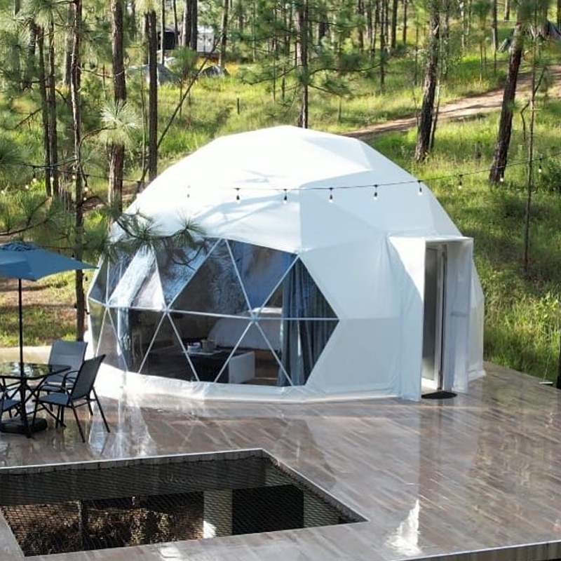 7m Luxury Hospitality Glamping Geodesic Tent