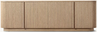 Meuble de salon luxueux et élégant, cadre en bois massif séché au four, console multimédia à 4 portes