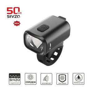 Stvzo 50lux Xách Tay Xe đạp phía trước ánh sáng ban đêm cưỡi đèn pin với tính năng chống chói pin cung cấp năng lượng - Product Image 2
