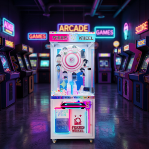 Vente en gros FRO Machine à poupées type Grande Roue, Jeu de grue d'arcade d'intérieur à monnayeur, Construction en métal/acrylique/verre, Alimentation 110V/220V - Product Image 2