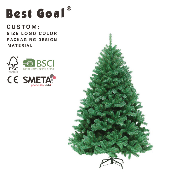 Premium Eco-Friendly Handmade Unlit Hinged Full Pine Dense Branches Realistic PVC Artificial Christmas Tree Decoration Tabletop · image 4