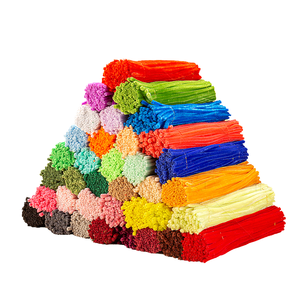 Limpiapipas de Chenilla Gigantes Multicolor de 20mm, 3mm, 6mm, 8mm, de Felpa Densa, para Manualidades Creativas y Decoración de Graduación - Product Image 4