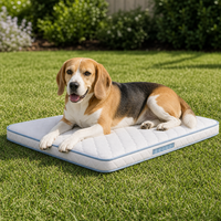 Outdoor-Haustiermatte für Mittelgroße Hunde mit Schaum- und Taschenfederkern-Schichten, Garten-Ruhebett