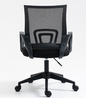 Chaises de bureau ergonomiques de haute qualité chaise pivotante en maille avec dossier moyen noir personnalisé