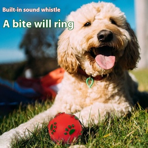 Molar temizleme dişleri köpek gıcırtılı 6cm noel evcil hayvan topu köpekler için - Product Image 3