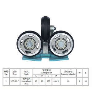   Galet de guidage d'ascenseur 107 mm, entre-axe de fixation, conception industrielle en métal - Product Image 4