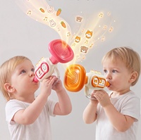 Custom Small Plastic Trumpet Bass Whistle and Harmonica 9-Piece Unisex Toy Set Infant Musical Instrument for Babies and Kids