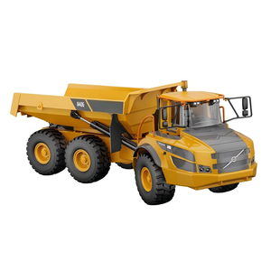 Camión Volquete RC Double E591-001 1:20 con Cubo Basculante, Sonido/Luces, Metálico, 10 Canales, Juguete para Niños, Cargador, Función Sígueme - Product Image 4