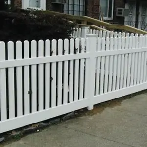 PVC Fence Railing Vinyl Picket Fence Used For Garden Easy To Assemble Fence Railing