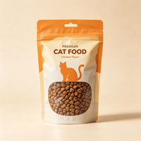 Sac en plastique personnalisé OEM pour aliments pour animaux, anti-fuite, résistant aux perforations, pour aliments pour animaux humides, emballage sous vide partiel