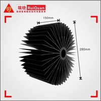 Radiateur LED flexible en alliage d'aluminium 6063, soudé radialement, 200W, type tournesol, avec service de découpe
