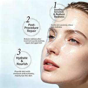 Masque facial en feuille de cristal de collagène <span class=keywords><strong>bio</strong></span>, masque en hydrogel de cristal réparateur, apaisant après les interventions, récupération après-soleil, masque d'hydratation quotidienne - Product Image 2