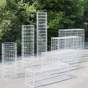 <span class=keywords><strong>Mur</strong></span> de soutènement de <span class=keywords><strong>Gabion</strong></span> de forme de trou carré de panier de pierre de jardin de grillage soudé galvanisé à chaud avec le service de traitement de cintrage - Product Image 5