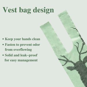 Bolsa para excremento de perro con asa, biodegradable, 100% compostable, material de almidón de maíz, certificación EN13432, aroma floral - Product Image 2