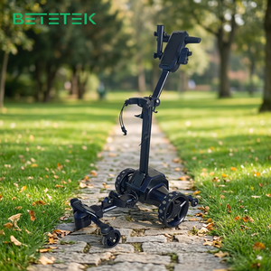 Chariot de golf électrique avec design pliable, 6 roues, autonomie de 45 km, vitesse de 7 km/h, temps de charge de 3 à 5 heures, capacité de charge de 80 kg, batterie Li-ion - Product Image 1
