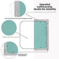 Port d'inspection orientable en alliage d'aluminium pour plaques de plâtre, avec séparateur de conduites d'eau et boîtier électrique