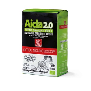 Harina Italiana Orgánica de Alta Calidad, Molido en Piedra, Semimolino Integral Aida 2.0, para Cada Receta, Antico Molino Rosso, Hecho en Italia, 1 kg - Product Image 1
