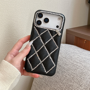 เคสโทรศัพท์มือถือหนัง PU ลายตารางลายแกะคุณภาพสูงสำหรับ iPhone 16 15 14, เคสสำหรับ iPhone 17 Pro Max สีขาวสำหรับสาวๆ - Product Image 3
