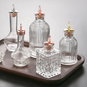 Bouchon de bouteille de liqueur de style japonais en alliage de zinc pour absinthe, cocktail, huile de moutarde avec bouchon en liège et capuchon en acier - Product Image 4