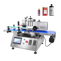 Machine d'étiquetage automatique de bouteilles rondes SY-150, vitesse réglable, étiquetage périmétrique, étiquettes de sécurité pour l'emballage alimentaire