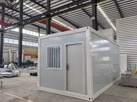 Maison conteneur modulaire détachable de luxe à faible coût, 20 pieds, 40 pieds, préfabriquée, portable, pour une vie nomade, type Tiny Home