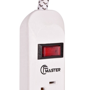 6 prese di protezione contro le sovratensioni di alimentazione presa di corrente cavo di <span class=keywords><strong>prolunga</strong></span> di estensione con elettrico - Product Image 5