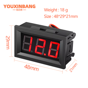 0.56 kỹ thuật số vôn kế DC 4.5V-30V LED kỹ thuật số vôn kế điện áp Bảng điều chỉnh Meter cho 6V 12V electromobile xe máy xe hơi - Product Image 3