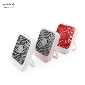 Kipas Angin Meja Berdiri Plastik Mini Usb Fan Rechargeable Baterai DC Portable Usb Rechargeable Fan