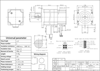 Moteur pas à pas hybride à boucle fermée Kaifull Nema 23 60mm 1.8° 4A 1.6Nm KST-60D34-EA-0003 avec encodeur absolu pour robot industriel