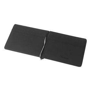 <span class=keywords><strong>Portafoglio</strong></span> da <span class=keywords><strong>uomo</strong></span> in tinta unita sottile in <span class=keywords><strong>pelle</strong></span> sintetica con chiusura a cerniera con fermasoldi corti disponibile in 4 colori - Product Image 6