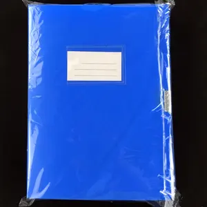 صندوق ملفات بولي مقاس A4 57 من مادة PP صلبة بلاستيك أزرق اللون من بولي
