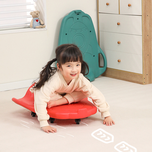 Tavola di Equilibrio per Bambini a Quattro Ruote, Sicura, Ecologica, Durevole, Montessori, con Superficie Antiscivolo, per Uso Interno ed Esterno - Product Image 3