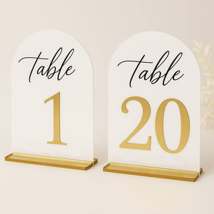 Acrylic <strong>Numbers</strong> for <strong>Tables</strong> Transparent Seat <strong>Number</strong> Sign Base Wedding Accessories for Party Acrylic <strong>Table</strong> <strong>Numbers</strong> 1-10 - Product Image 5