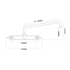 Grifo de Cocina Moderno de Latón Sólido con Acabado Cromado, de Doble Manija y Montaje en Pared, con Rotación de 360 Grados para Tareas de Limpieza Rápidas - Product Image 2