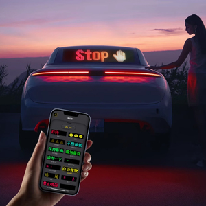 Điều kiện mới 2pcs tùy chỉnh LED hiển thị linh hoạt màn hình thông minh di chuyển văn bản mô hình hoạt hình cho xe tải tự động bên vv - Product Image 4