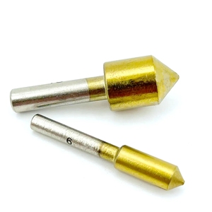 Sistema británico 3/8 ''1/2'' 3/4 ''Flauta simple recubierta de Titanio Cortador de biselado de 90 grados <span class=keywords><strong>Prensa</strong></span> de taladro de chaflán - Product Image 4