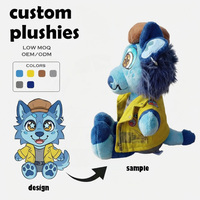 Produsen Mainan Boneka Plush Kustom OEM/ODM Hadiah Acara Perkemahan Musim Panas Bergaya Kartun Mirip Serigala Lucu Lotso Bear Boneka Teddy Kustom