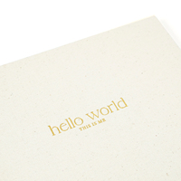 Carnet de notes professionnel personnalisé à couverture rigide en lin, journal de souvenirs pour enfants, journal de croissance pour le premier anniversaire, spirale