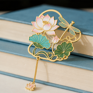 Marcadores de Lectura de Metal Esmaltado Personalizados Vibrantes con Anillo de Salto para Regalos de Biblioteca - Product Image 1