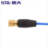 Cable RF BNC M5/L5 10-32UNF, Conector para Sensor de Aceleración Microdot, Conectores Coaxiales de Bajo Ruido, Alta Temperatura y Vibración