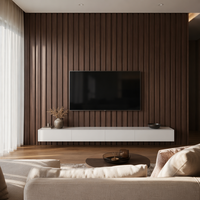 Panneau mural intérieur WPC à installer soi-même avec un design moderne et une fonction ignifuge pour usage commercial