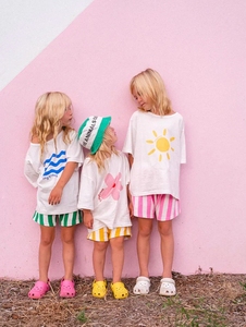 Impresión personalizada verano bebé niños playa <span class=keywords><strong>camisas</strong></span> de manga corta niños <span class=keywords><strong>niñas</strong></span> lindas camisetas de gran tamaño al aire libre jugar transpirable Boxy <span class=keywords><strong>camisas</strong></span> - Product Image 2