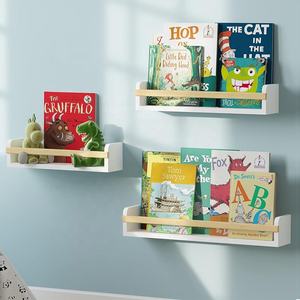 Lukywind personnalisé vente en gros ensemble de 3 pépinière blanc affichage décor flottant <span class=keywords><strong>brut</strong></span> <span class=keywords><strong>planche</strong></span> unité étagère blanc mur étagère à livres - Product Image 3