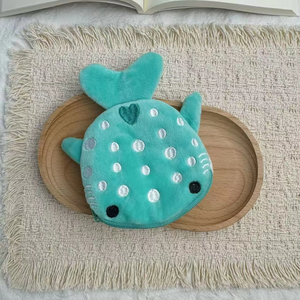 Cartoon Multicolor Shark Coin Earphone Pouch Zippered Case Data Cables Pendant Decoration Small Gift - Product Image 4