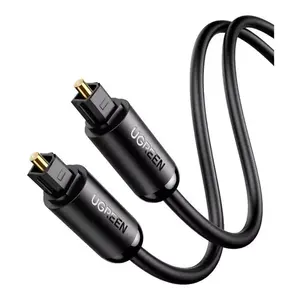 Câble audio numérique Toslink à fibre optique Ugreen 3M, diamètre 4 mm, couleur noire, transmission audio haute vitesse pour home cinéma S - Product Image 1