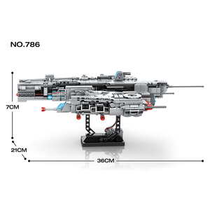 Jouet éducatif en blocs à assembler Starship, ensemble de blocs de construction SWAT, avions, modèle de style Star Wars, jouet en plastique unisexe - Product Image 2
