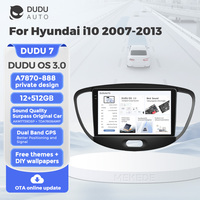 DUDUAUTO pour Hyundai I10 2007-2013, système multimédia de voiture Android modifié, navigation Bluetooth, Car-play, écran de recul
