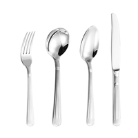 Le plus récent ensemble de couverts de vaisselle en acier inoxydable écologique Design en métal pour les fêtes de mariage et les banquets