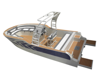 Nouveau design 700 560 V profond 23ft 18ft hors-bord V profond Yacht en aluminium soudé à vitesse de luxe Bateau de pêche en mer